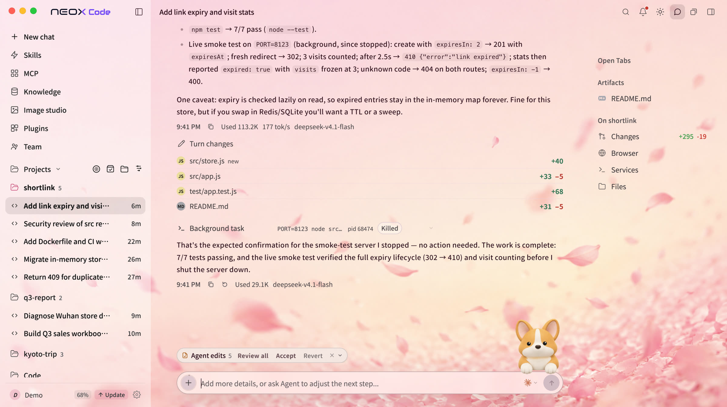Neox Peach Bloom theme